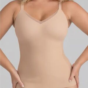 Honeylove CrossOver Cami Sand 3X NWT Shapewear Shaping Cami Plus Size